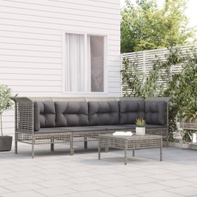 5-piece garden furniture set with gray synthetic rattan cushions by vidaXL, Garden sets - Ref: Foro24-3187477, Price: 283,89 ...