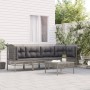 5-teiliges Gartenmöbel-Set und Kissen synthetisches Rattangrau von vidaXL, Gartensets - Ref: Foro24-3187477, Preis: 297,08 €,...