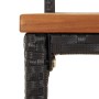 Bar table and garden stools set 9 pieces made of acacia wood and black PE rattan by vidaXL, Garden sets - Ref: Foro24-3187704...