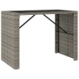 Bartisch und Gartenhocker 7 Stück Akazienholz PE Rattan grau von vidaXL, Gartensets - Ref: Foro24-3187687, Preis: 463,22 €, R...