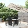 Garden table and high stools and cushions 7 pieces black PE rattan by vidaXL, Garden sets - Ref: Foro24-3187621, Price: 415,2...