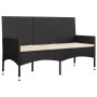 Garden set with 4-piece black synthetic rattan cushions by vidaXL, Garden sets - Ref: Foro24-319500, Price: 184,90 €, Discoun...