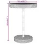 Mesa bar y taburetes jardín 5 pzas madera acacia ratán PE negro by vidaXL, Garden sets - Ref: Foro24-3187716, Price: 245,50 €...