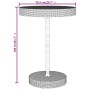 Mesa bar y taburetes jardín 5 pzas madera acacia ratán PE negro by vidaXL, Garden sets - Ref: Foro24-3187716, Price: 248,51 €...
