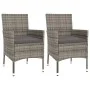 3-piece garden dining set with gray synthetic rattan cushions by vidaXL, Garden sets - Ref: Foro24-3187332, Price: 213,41 €, ...