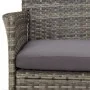 3-piece garden dining set with gray synthetic rattan cushions by vidaXL, Garden sets - Ref: Foro24-3187332, Price: 213,41 €, ...