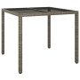 Set comedor de jardín 3 piezas con cojines ratán sintético gris de vidaXL, Conjuntos de jardín - Ref: Foro24-3187332, Precio:...
