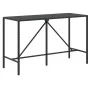 Mesa y taburetes altos jardín 11 pzas y cojines ratán PE negro by vidaXL, Garden sets - Ref: Foro24-3187639, Price: 432,05 €,...