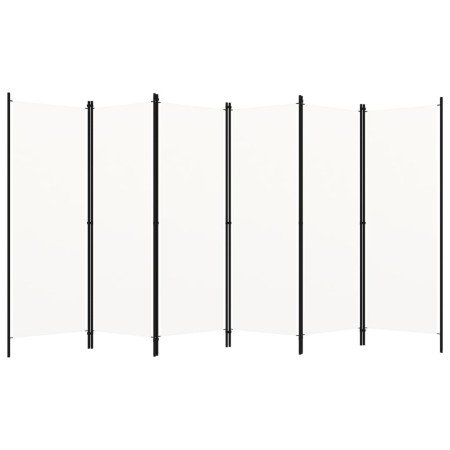 Biombo divisor de 6 paneles blanco 300x180 cm en Divisores de ambientes | Comprar online en Foro24