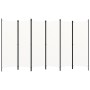 Biombo divisor de 6 paneles blanco 300x180 cm