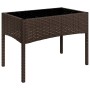 Set muebles de jardín 4 piezas y cojines ratán sintético marrón de vidaXL, Conjuntos de jardín - Ref: Foro24-319495, Precio: ...