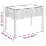 4-teiliges Gartenmöbel-Set und graue synthetische Rattankissen von vidaXL, Gartensets - Ref: Foro24-319501, Preis: 148,19 €, ...