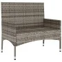 2-seater garden bench with gray synthetic rattan cushions by vidaXL, garden benches - Ref: Foro24-319489, Price: 87,00 €, Dis...