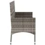 2-seater garden bench with gray synthetic rattan cushions by vidaXL, garden benches - Ref: Foro24-319489, Price: 87,00 €, Dis...