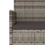 2-seater garden bench with gray synthetic rattan cushions by vidaXL, garden benches - Ref: Foro24-319489, Price: 87,00 €, Dis...