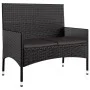 Gartenset mit Kissen 4-teilig synthetisches Rattan schwarz von vidaXL, Gartensets - Ref: Foro24-319498, Preis: 205,81 €, Raba...