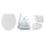 HI Toilet seat with quick release and soft close by HI, Toilet and bidet seats - Ref: Foro24-423946, Price: 37,82 €, Discount: %
