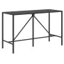 Garden table and high stools 9 pieces and black PE rattan cushions by vidaXL, Garden sets - Ref: Foro24-3187637, Price: 361,8...
