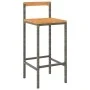 Bar table and garden stools 5 pieces acacia wood PE rattan gray by vidaXL, Garden sets - Ref: Foro24-3187713, Price: 279,24 €...