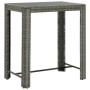 Bartisch und Gartenhocker 5 Stück Akazienholz PE Rattan grau von vidaXL, Gartensets - Ref: Foro24-3187713, Preis: 283,15 €, R...
