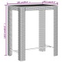 Bartisch und Gartenhocker 5 Stück Akazienholz PE Rattan grau von vidaXL, Gartensets - Ref: Foro24-3187713, Preis: 283,15 €, R...