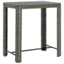 Mesa bar y taburetes jardín 5 pzas madera acacia ratán PE gris by vidaXL, Garden sets - Ref: Foro24-3187709, Price: 267,19 €,...