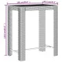 Mesa bar y taburetes jardín 5 pzas madera acacia ratán PE gris by vidaXL, Garden sets - Ref: Foro24-3187709, Price: 267,19 €,...