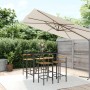Bar table and garden stools 5 pieces acacia wood PE rattan black by vidaXL, Garden sets - Ref: Foro24-3187692, Price: 275,14 ...