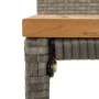 Garden table and high stools 3 pieces wood and PE rattan gray by vidaXL, Garden sets - Ref: Foro24-3187711, Price: 195,40 €, ...