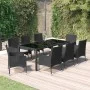 9-piece garden dining set and black synthetic rattan cushions by vidaXL, Garden sets - Ref: Foro24-3187321, Price: 637,80 €, ...