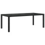 9-teiliges Garten-Essset und schwarze Kissen aus synthetischem Rattan von vidaXL, Gartensets - Ref: Foro24-3187321, Preis: 64...