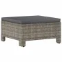 Set de muebles de jardín 9 pzas y cojines ratán sintético gris de vidaXL, Conjuntos de jardín - Ref: Foro24-3187290, Precio: ...