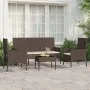 4-piece garden furniture set and brown synthetic rattan cushions by vidaXL, Garden sets - Ref: Foro24-319499, Price: 188,61 €...