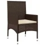 4-piece garden furniture set and brown synthetic rattan cushions by vidaXL, Garden sets - Ref: Foro24-319499, Price: 188,61 €...