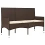 4-piece garden furniture set and brown synthetic rattan cushions by vidaXL, Garden sets - Ref: Foro24-319499, Price: 188,61 €...
