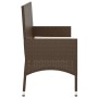 2-Sitzer Gartenbank mit Kissen synthetisches Rattan braun von vidaXL, Gartenbänke - Ref: Foro24-319487, Preis: 91,13 €, Rabat...
