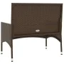 2-Sitzer Gartenbank mit Kissen synthetisches Rattan braun von vidaXL, Gartenbänke - Ref: Foro24-319487, Preis: 88,12 €, Rabat...