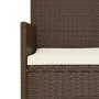 2-Sitzer Gartenbank mit Kissen synthetisches Rattan braun von vidaXL, Gartenbänke - Ref: Foro24-319487, Preis: 88,12 €, Rabat...