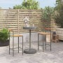 Hoher Gartentisch und Hocker 3 Stück Holz und PE Rattangrau von vidaXL, Gartensets - Ref: Foro24-3187719, Preis: 176,97 €, Ra...