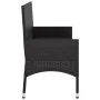 2-seater garden bench with black synthetic rattan cushions by vidaXL, garden benches - Ref: Foro24-319490, Price: 96,49 €, Di...