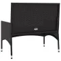 2-seater garden bench with black synthetic rattan cushions by vidaXL, garden benches - Ref: Foro24-319490, Price: 96,49 €, Di...