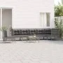Set de muebles de jardín 8 pzas y cojines ratán sintético gris de vidaXL, Conjuntos de jardín - Ref: Foro24-3187527, Precio: ...