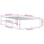 Cama con cajones madera de ingeniería blanca 75x190 cm