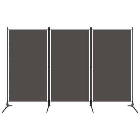 Biombo divisor de 3 paneles gris antracita 260x180 cm en Divisores de ambientes | Comprar online en Foro24