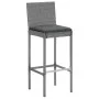 5-piece garden table and high stools with gray PE rattan cushions by vidaXL, Garden sets - Ref: Foro24-3187626, Price: 473,78...