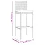 5-piece garden table and high stools with gray PE rattan cushions by vidaXL, Garden sets - Ref: Foro24-3187626, Price: 473,78...