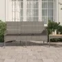 3-seater garden bench with gray synthetic rattan cushions by vidaXL, garden benches - Ref: Foro24-319493, Price: 87,75 €, Dis...