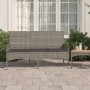 3-Sitzer-Gartenbank mit Kissen synthetisches Rattangrau von vidaXL, Gartenbänke - Ref: Foro24-319493, Preis: 91,85 €, Rabatt: %