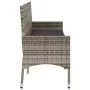 3-Sitzer-Gartenbank mit Kissen synthetisches Rattangrau von vidaXL, Gartenbänke - Ref: Foro24-319493, Preis: 91,74 €, Rabatt: %