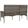 3-seater garden bench with gray synthetic rattan cushions by vidaXL, garden benches - Ref: Foro24-319493, Price: 87,75 €, Dis...
